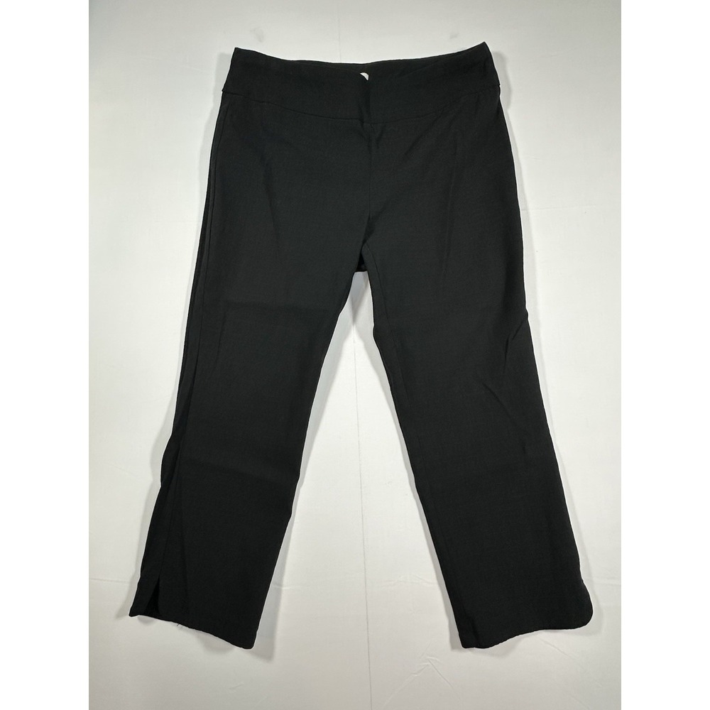 Van Heusen Women's Size 8 Stretch Extensible Black Capri Dress Pants Office